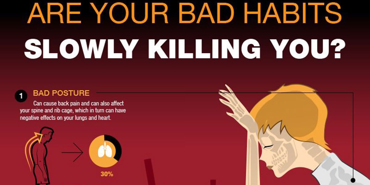 Are Your Bad Habits Slowly Killing You Infographic F