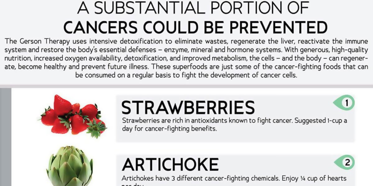 Cancer Prevention Foods Infographic 2 F