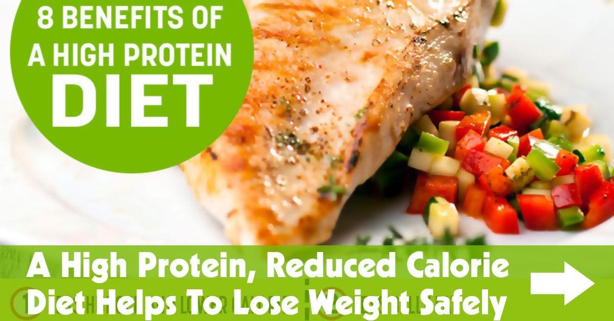 A High Protein Reduced Calorie Diet Helps to Lose Weight 