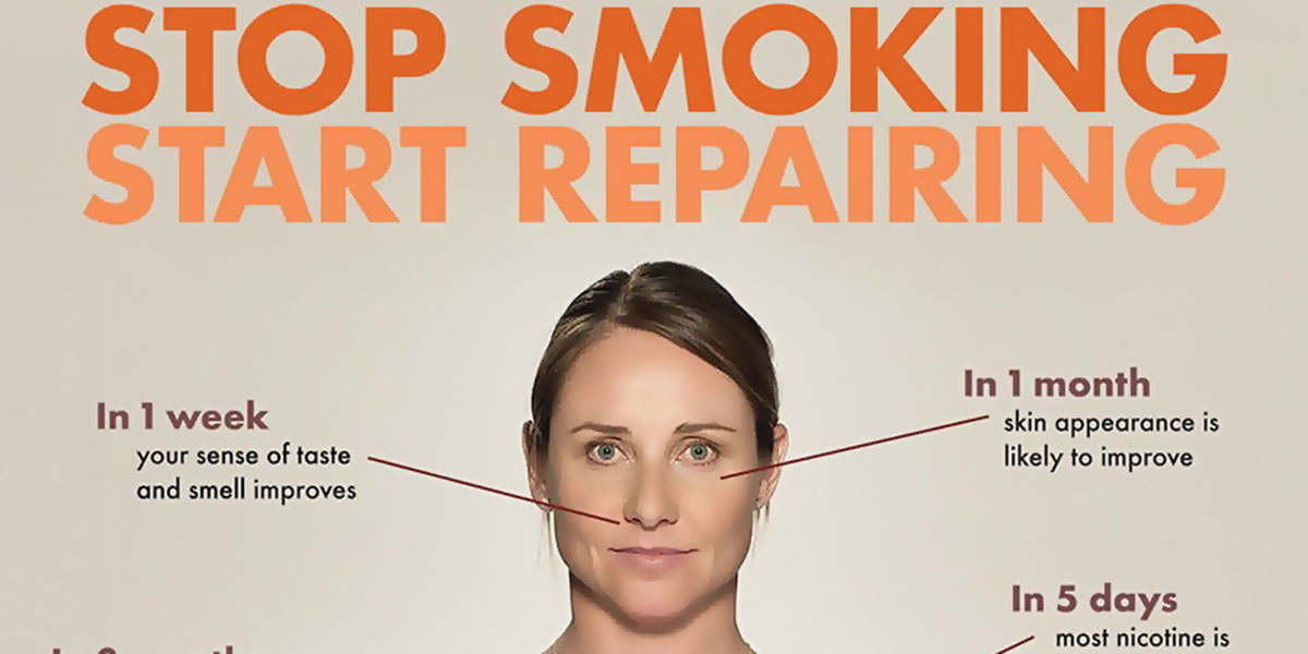 Stop Smoking Start Repairing Infographic F