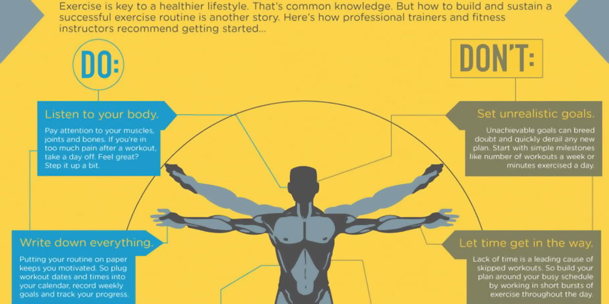 The Anatomy Of A New Fitness Routine Infographic F