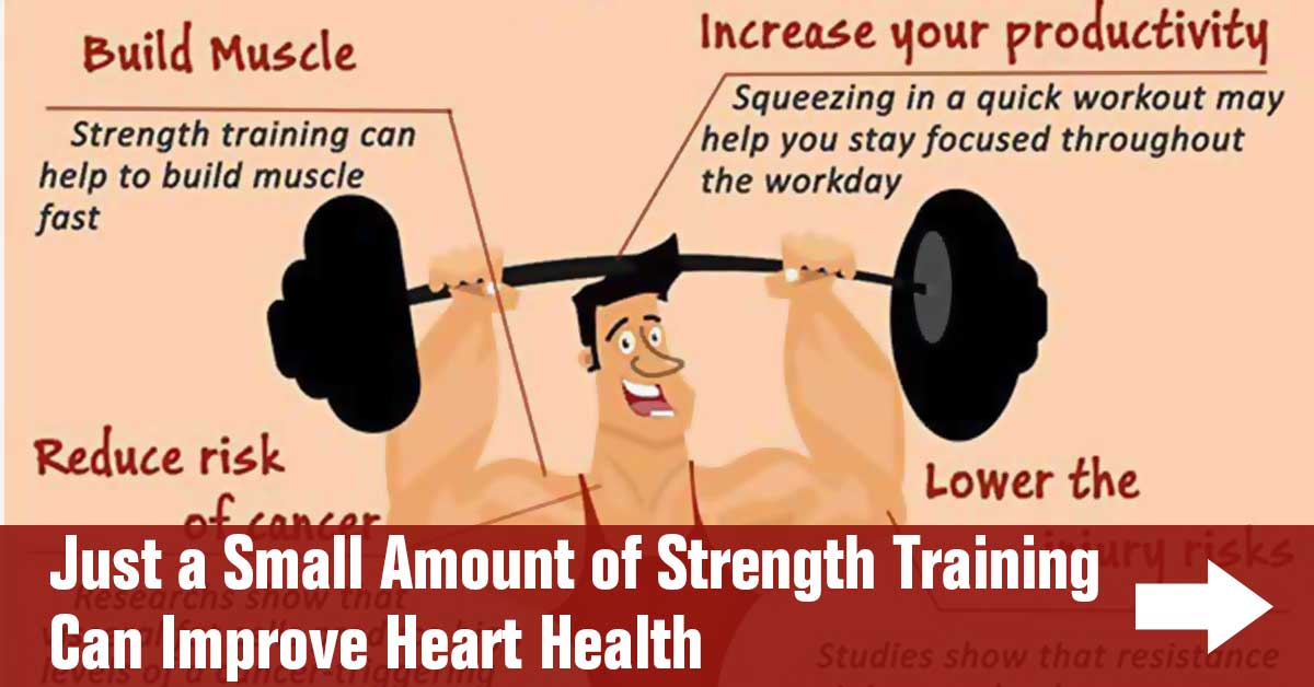 Just a Small Amount of Strength Training Can Improve Heart Health