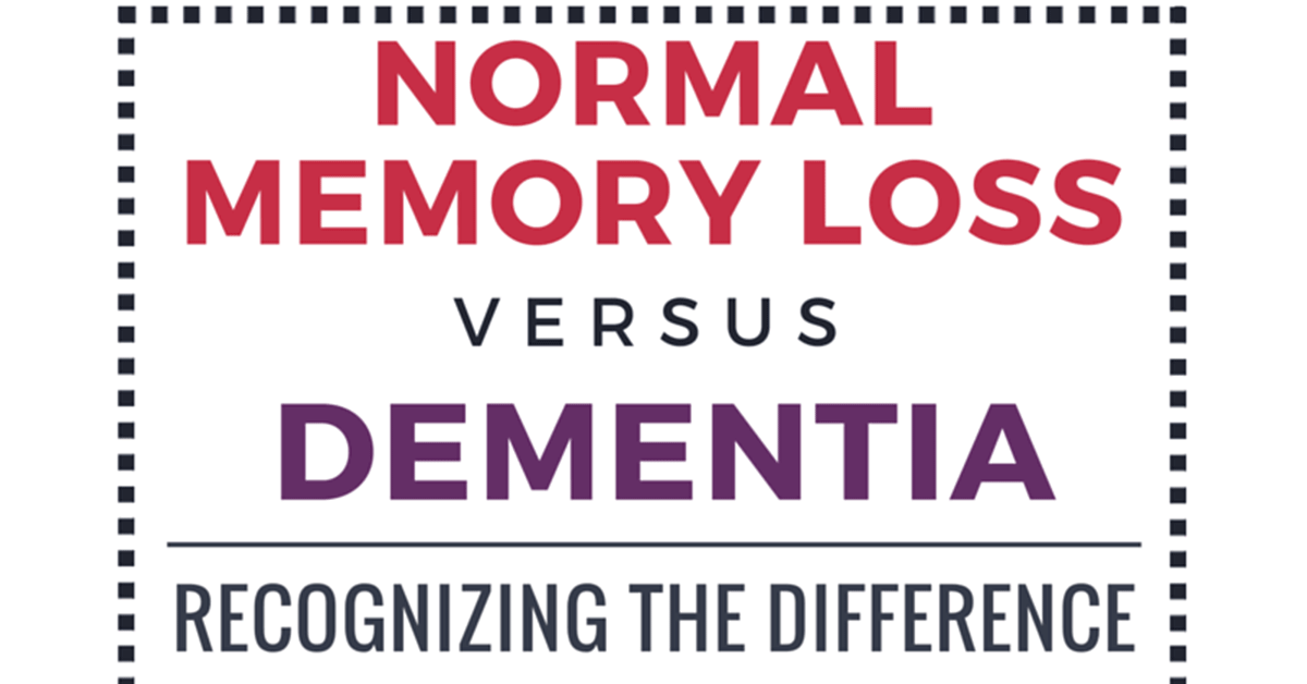 Normal Memoery Loss Vs Dementia F